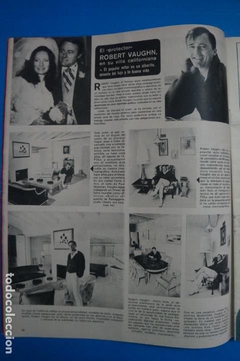 Coleccionismo de Revistas y Peri&oacute;dicos: RECORTE CLIPPING DE ROBERT VAUGHN EL PROTECTOR REVISTA SEMANA N&ordm; 1842 PAG. 18 L1