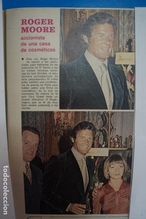 Coleccionismo de Revistas y Peri&oacute;dicos: RECORTE CLIPPING DE ROGER MOORE REVISTA SEMANA N&ordm; 1687 PAG. 19 L2