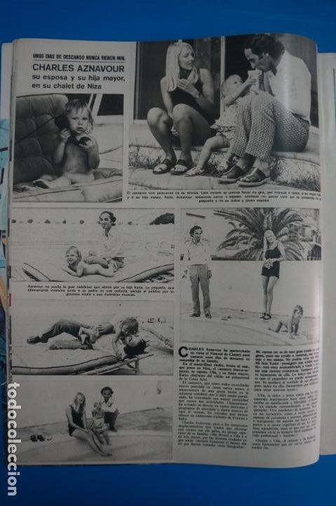 Coleccionismo de Revistas y Peri&oacute;dicos: RECORTE CLIPPING DE CHARLES AZNAVOUR REVISTA SEMANA N&ordm; 1685 PAG. 20 L2