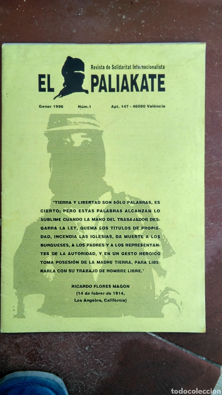 Coleccionismo de Revistas y Peri&oacute;dicos: El paliakate N.1 revit solidaria internacionalista ,1996 revuelta zapatista xiapas , mexico, mejico
