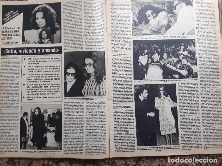 Colecionismo de Revistas e Jornais: SOFIA LOREN SOPHIA VIVIENDO Y AMANDO SU VIDA EN SEMANA CAPITULO XIX