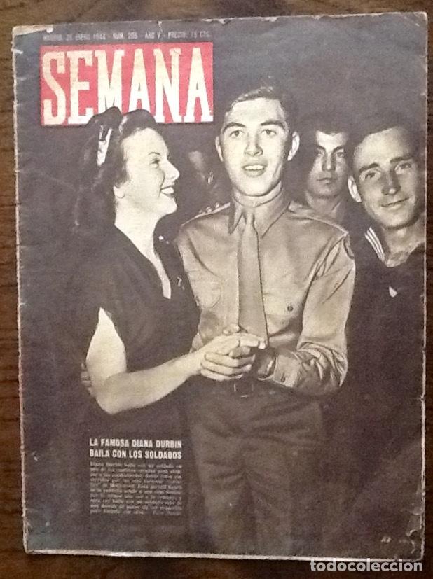 Coleccionismo de Revistas y Peri&oacute;dicos: REVISTA SEMANA 1944. ENVIO INCLUIDO.