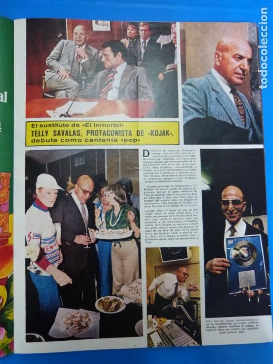 Coleccionismo de Revistas y Peri&oacute;dicos: RECORTE CLIPPING DE TELLY SAVALAS REVISTA SEMANA N&ordm; 1839 PAG. 41 L3