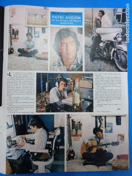 Coleccionismo de Revistas y Peri&oacute;dicos: RECORTE CLIPPING DE PATXI ANDION REVISTA SEMANA N&ordm; 1837 PAG. 45 L3
