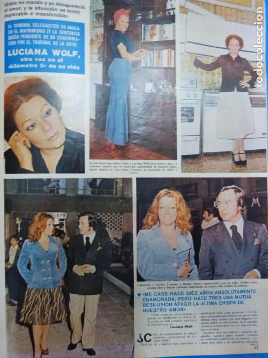 Coleccionismo de Revistas y Peri&oacute;dicos: RECORTE CLIPPING DE LUCIANA WOLF REVISTA SEMANA N&ordm; 1837 PAG. 67-68 L3