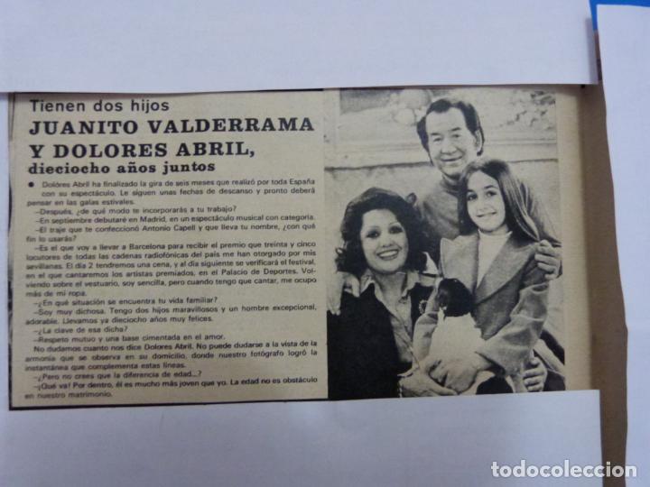 Coleccionismo de Revistas y Peri&oacute;dicos: RECORTE CLIPPING DE JUANITO VALDERRAMA REVISTA SEMANA N&ordm; 1837 PAG. 88 L3