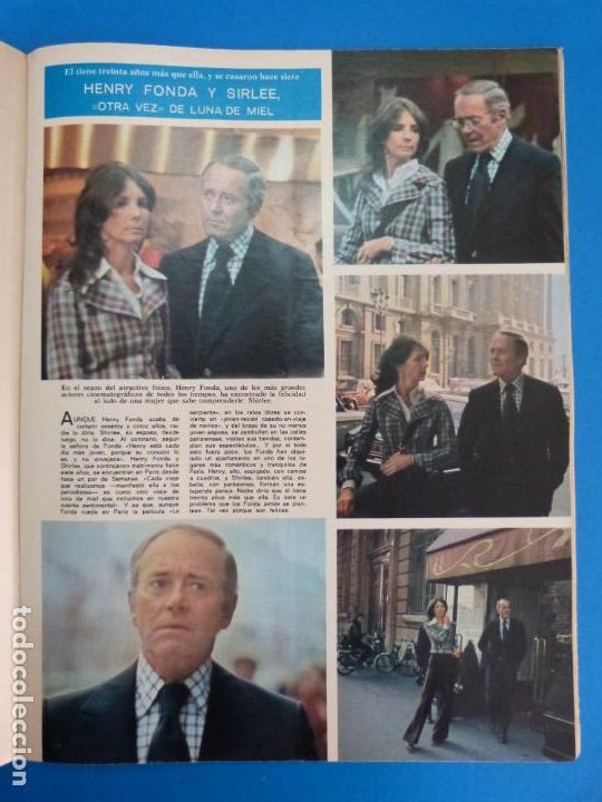 Coleccionismo de Revistas y Peri&oacute;dicos: RECORTE CLIPPING DE HENRY FONDA Y SIRLEE REVISTA SEMANA N&ordm; 1710 PAG. 59 L4