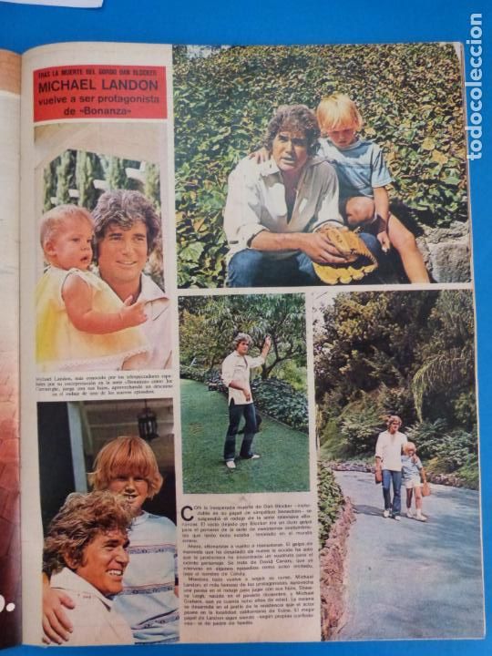 Coleccionismo de Revistas y Peri&oacute;dicos: RECORTE CLIPPING DE MICHAEL LANDON BONANZA REVISTA SEMANA N&ordm; 1707 PAG. 55