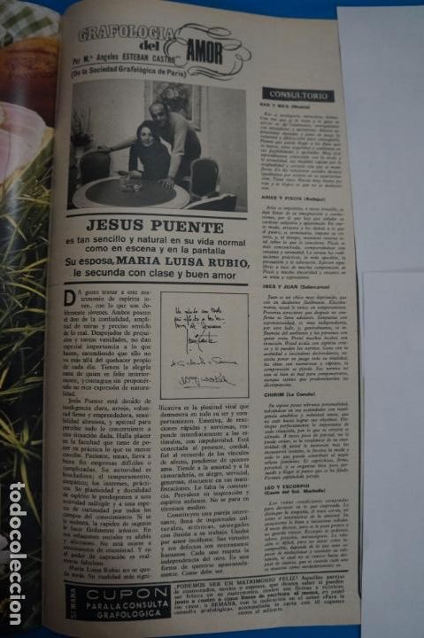 Coleccionismo de Revistas y Peri&oacute;dicos: RECORTE CLIPPING DE JESUS PUENTE REVISTA SEMANA N&ordm; 1695 PAG. 55 L6