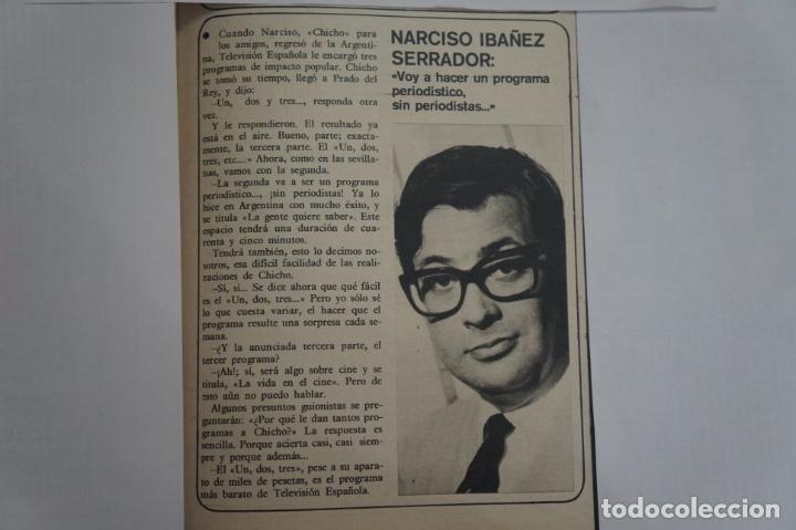 Coleccionismo de Revistas y Peri&oacute;dicos: RECORTE CLIPPING DE NARCISO IBA&Ntilde;EZ SERRADOR REVISTA SEMANA N&ordm; 1695 PAG. 43 L6