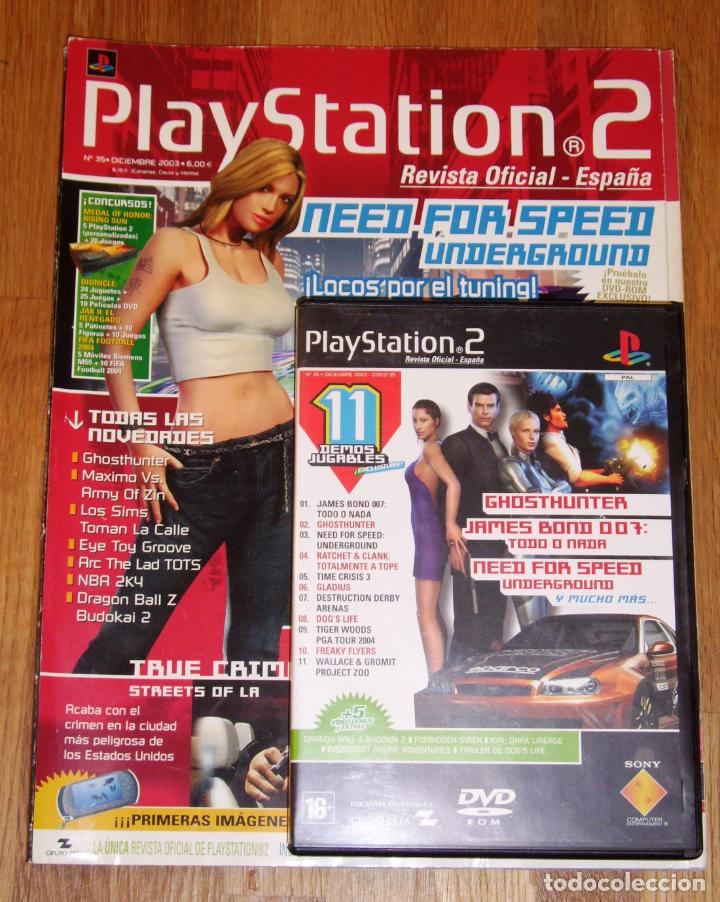 Coleccionismo de revistas y peri&oacute;dicos: PLAYSTATION 2 : Revista Oficial. N&ordm; 35 ; Diciembre 2003 + DVD DEMOS