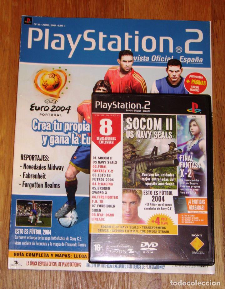 Coleccionismo de revistas y peri&oacute;dicos: PLAYSTATION 2 : Revista Oficial. N&ordm; 39 ; Abril 2004 + DVD DEMOS