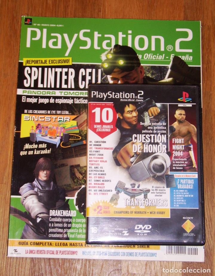 Coleccionismo de revistas y peri&oacute;dicos: PLAYSTATION 2 : Revista Oficial. N&ordm; 40 ; Mayo 2004 + DVD DEMOS