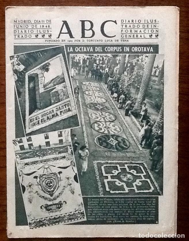 Coleccionismo de Revistas y Peri&oacute;dicos: DIARIO - ABC - 1948. .... ENVIO INCLUIDO EN EL PRECIO.