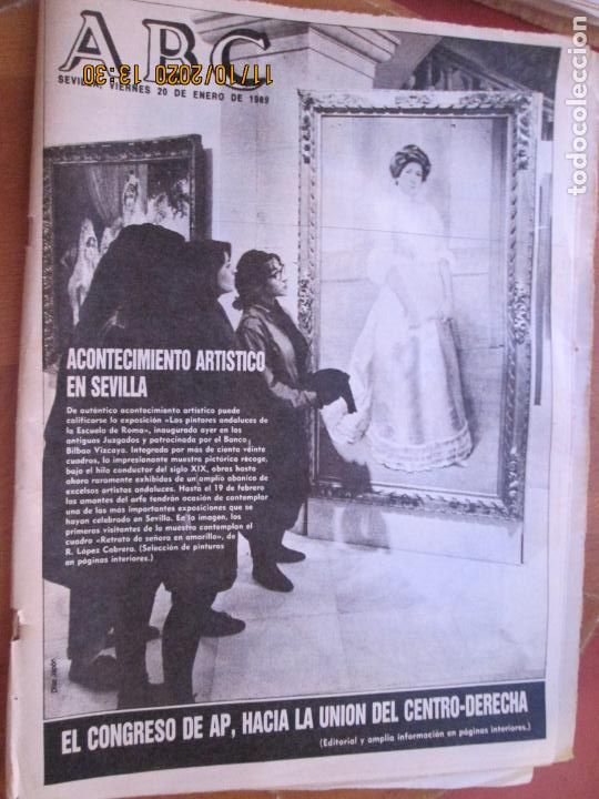 Coleccionismo de Revistas y Peri&oacute;dicos: ABC DIARIO SEVILLA - 20-01-1989 - CONGRESO DE AP , HACIA LA UNION CENTRO DERECHA