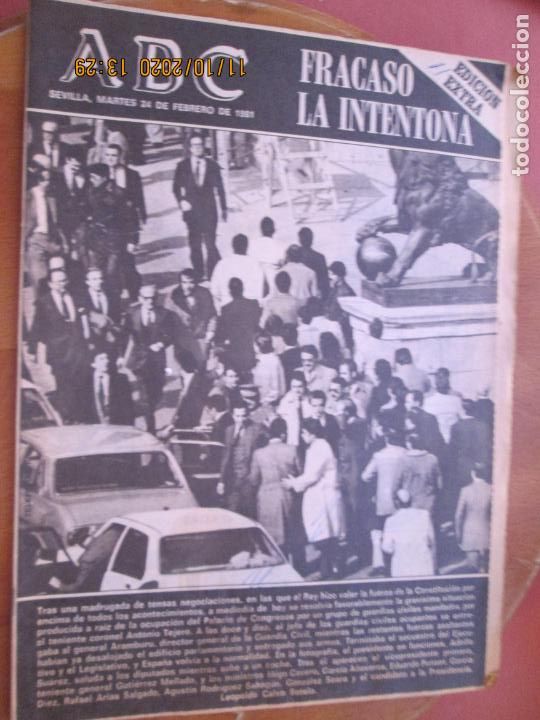 Coleccionismo de revistas y peri&oacute;dicos: ABC DIARIO SEVILLA - 24-11-1975- FRACASO DE LA INTENTONA GOLPE DE ESTADO - EDICION EXTRA