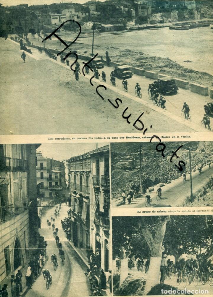 Coleccionismo de Revistas y Peri&oacute;dicos: REVISTA 1936 VUELTA CICLISTA EN BENIDORM VILLAJOYOSA CULLERA MASCARET ALICANTE FERROCARRIL SAGUNTO