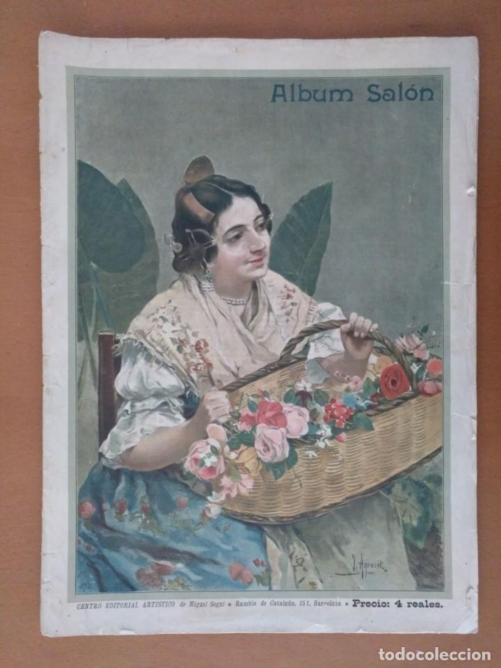 Coleccionismo de Revistas y Peri&oacute;dicos: REVISTA &Aacute;lbum Sal&oacute;n N&ordm; 22. Con litograf&iacute;as Y PUBLICIDAD de la &eacute;poca. A&ntilde;o 1898 MODERNISMO