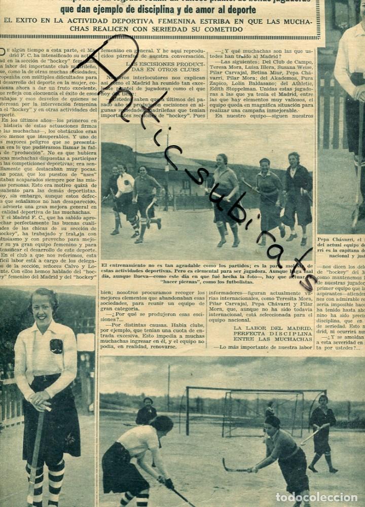 Collezionismo di Riviste e Giornali: REVISTA A&Ntilde;O 1936 HOCKEY FEMENINO MADRID FUTBOL CLUB PEPA CHAVARRI PILAR CARVAJAL MOTO CLUB ANDALUCIA