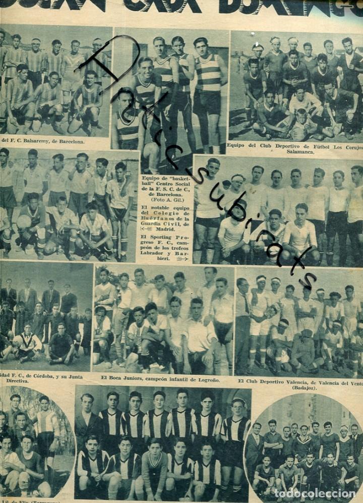 Collezionismo di Riviste e Giornali: REVISTA A&Ntilde;O 1936 EQUIPO DE BALSARENY SALAMANCA FRATERNIDAD CORDOBA LOGRO&Ntilde;O VALENCIA DEL VENTOSO FLIX