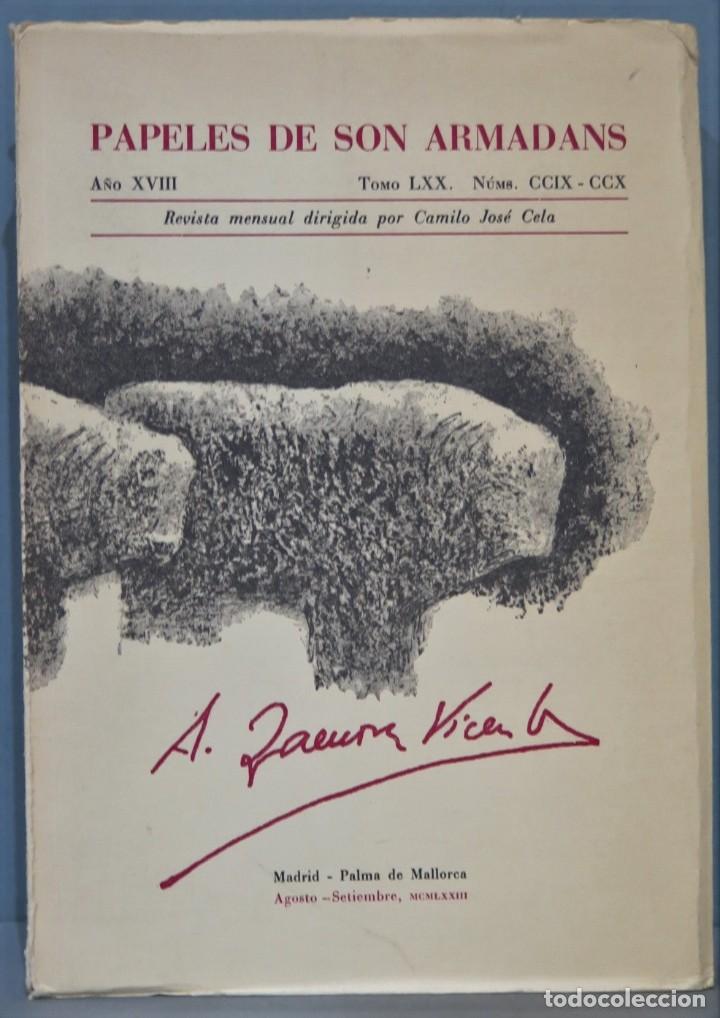 Collection Magazines and Newspapers: REVISTA. PAPELES DE SON ARMADANS. ALONSO ZAMORA VICENTE. A&Ntilde;O VIII. TOMO LXX. N&ordm; CCIX-CCX