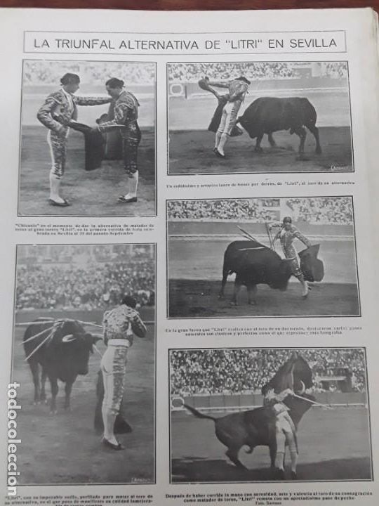 Coleccionismo de Revistas y Peri&oacute;dicos: ALTERNATIVA LITRI SEVILLA TOROS XAUEN MARRUECOS RIF ZINAT KAALA RAS ELINA TETUAN LEGION A&Ntilde;O 1924