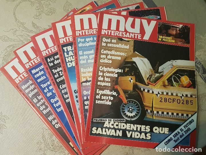 Coleccionismo de Revistas y Peri&oacute;dicos: LOTE DE 6 REVISTAS MUY INTERESANTE. PRIMEROS N&Uacute;MEROS A&Ntilde;OS 1985-1986