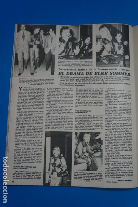 Coleccionismo de Revistas y Peri&oacute;dicos: RECORTE CLIPPING DE ELKE SOMMER REVISTA SEMANA N&ordm; 1705 PAG. 58 L7