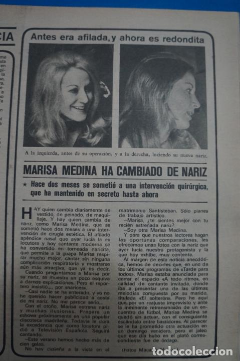 Coleccionismo de Revistas y Peri&oacute;dicos: RECORTE CLIPPING DE MARISA MEDINA REVISTA SEMANA N&ordm; 1704 PAG. 55 L7