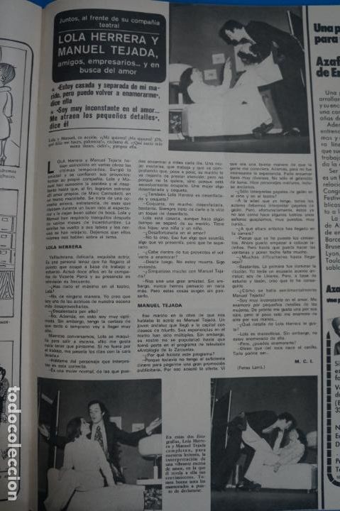 Coleccionismo de Revistas y Peri&oacute;dicos: RECORTE CLIPPING DE LOLA HERRERA Y MANUEL TEJADA REVISTA SEMANA N&ordm; 1701 PAG. 49 L7