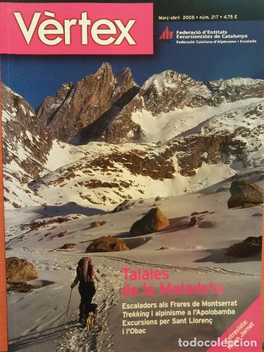 Coleccionismo de revistas y peri&oacute;dicos: REVISTA VERTEX. MAR&Ccedil;- ABRIL 2008. N&Uacute;M 217. TALAIES DE LA MALADETA