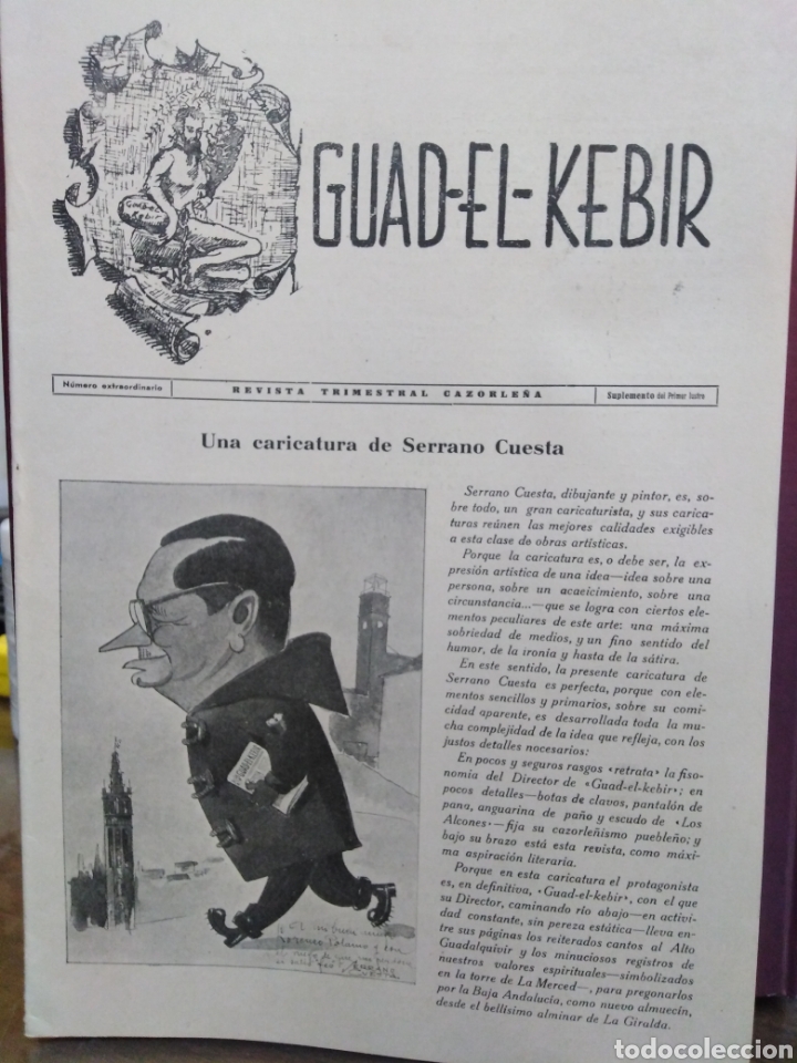 Collectionnisme de Revues et Journaux: GUAD EL KEBIR-REVISTA TRIMESTRAL CAZORLE&Ntilde;A-NUNERO EXTRAORDINARIO-SUPLEMENTO DEL PRIMER LUSTRO,