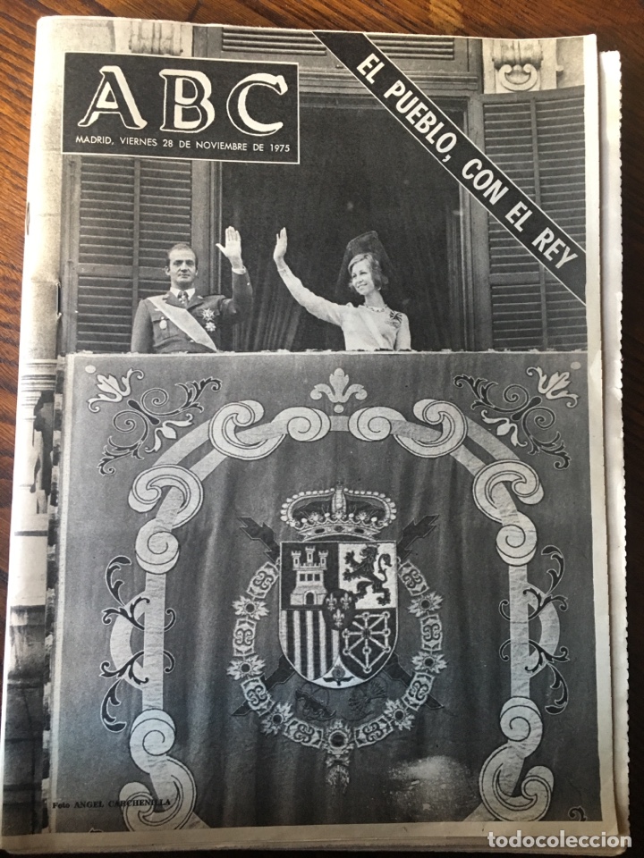 Coleccionismo de revistas y peri&oacute;dicos: ABC del 28 de noviembre de 1975 edici&oacute;n Madrid completo