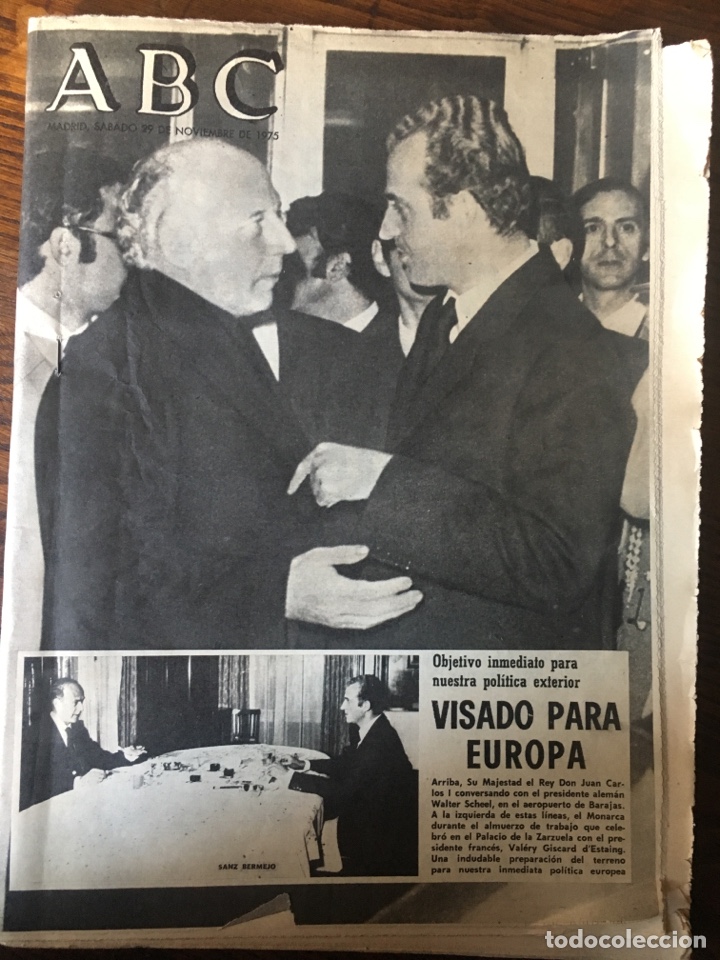 Coleccionismo de Revistas y Peri&oacute;dicos: Peri&oacute;dico ABC edici&oacute;n Madrid completo de 29 noviembre 1975