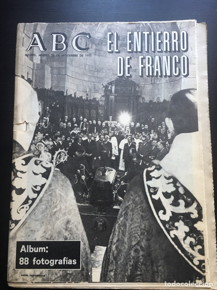 Coleccionismo de Revistas y Peri&oacute;dicos: Peri&oacute;dico ABC edici&oacute;n Madrid completo de 25 noviembre 1975