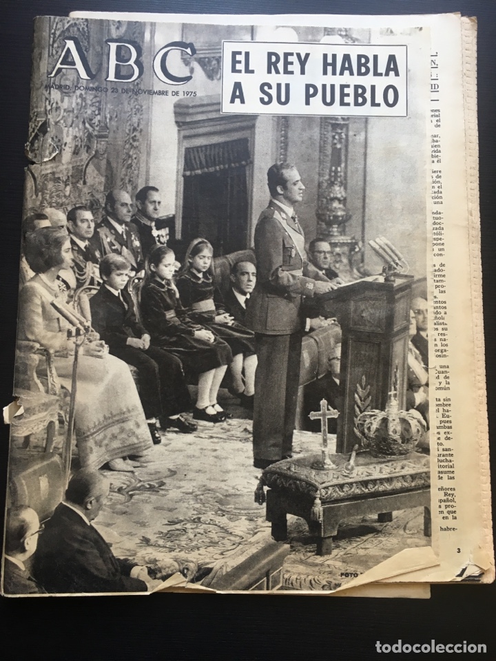 Coleccionismo de Revistas y Peri&oacute;dicos: Peri&oacute;dico ABC edici&oacute;n Madrid completo de 23 noviembre 1975