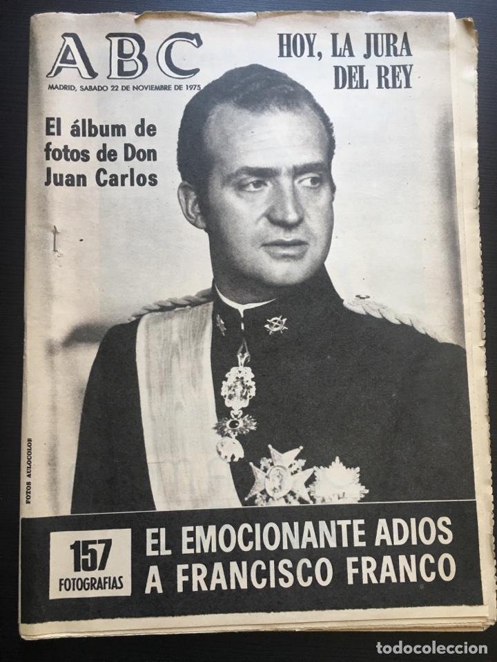 Coleccionismo de Revistas y Peri&oacute;dicos: Peri&oacute;dico ABC edici&oacute;n Madrid completo de 22 noviembre 1975