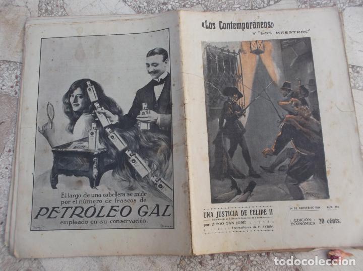 Coleccionismo de Revistas y Peri&oacute;dicos: los contemporaneos y los maestros ,n&ordm; 294,un justicia de felipe II, diego san jose, ilustrado 1914