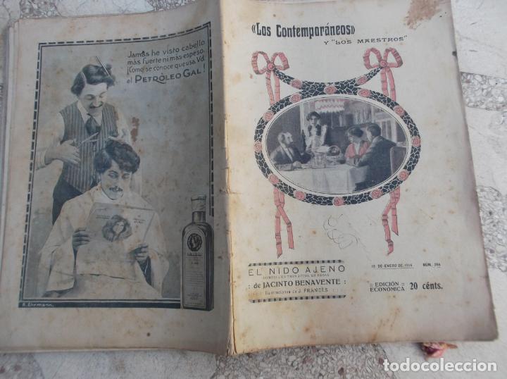 Coleccionismo de Revistas y Peri&oacute;dicos: los contemporaneos y los maestros ,n&ordm; 264, el nido ajeno ,jacinto benavente, 1914, ilustrado