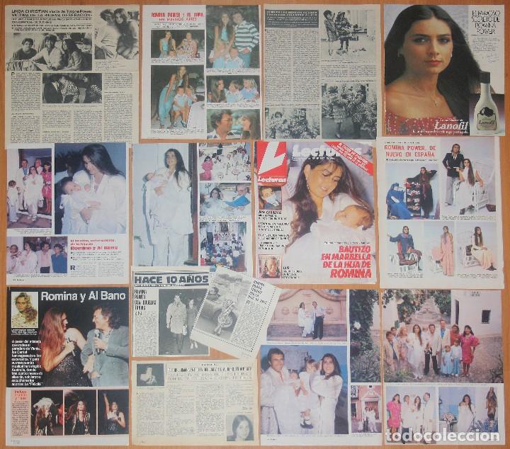 Coleccionismo de revistas y peri&oacute;dicos: ROMINA POWER lote prensa spain clippings 1960s/90s magazine articles photos albano