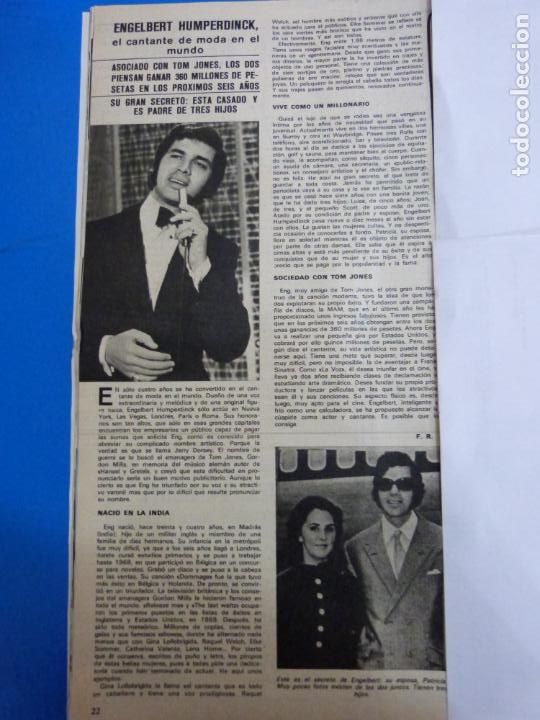 Coleccionismo de Revistas y Peri&oacute;dicos: RECORTE CLIPPING DE ENGELBERT HUMPERDINCK REVISTA SEMANA N&ordm; 1666 PAG. 22 L9