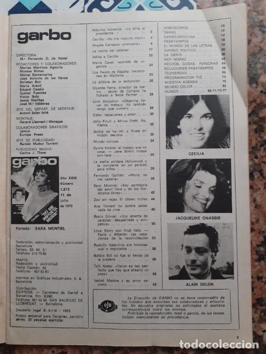 Coleccionismo de Revistas y Peri&oacute;dicos: CECILIA SARA MONTIEL ALAIN DELON