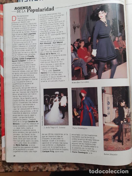 Coleccionismo de Revistas y Peri&oacute;dicos: JACQUELINE DE LA VEGA REMEDIOS CERVANTES ISABEL PREYSLER PAOLA DOMINGUIN MISS ESPA&Ntilde;A