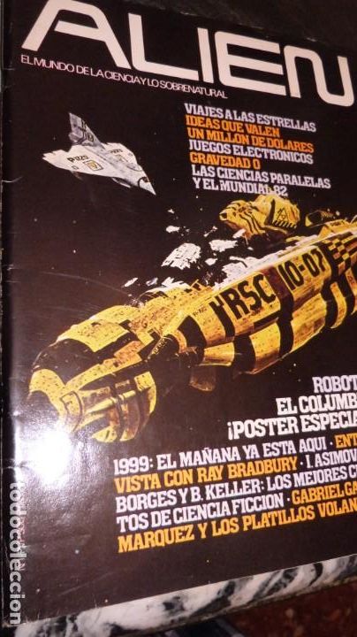 Coleccionismo de Revistas y Peri&oacute;dicos: ALIEN. EL MUNDO DE LA CIENCIA Y LO SOBRENATURAL. NUMEROS 1 A 5.