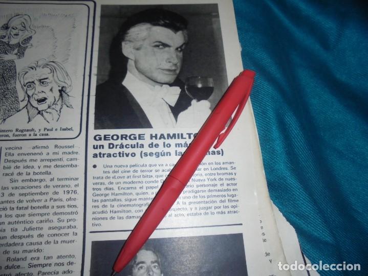 Coleccionismo de Revistas y Peri&oacute;dicos: RECORTE : UN DRACULA LLAMADO GEORGE HAMILTON. SEMANA, AGOSTO 1979 (#)