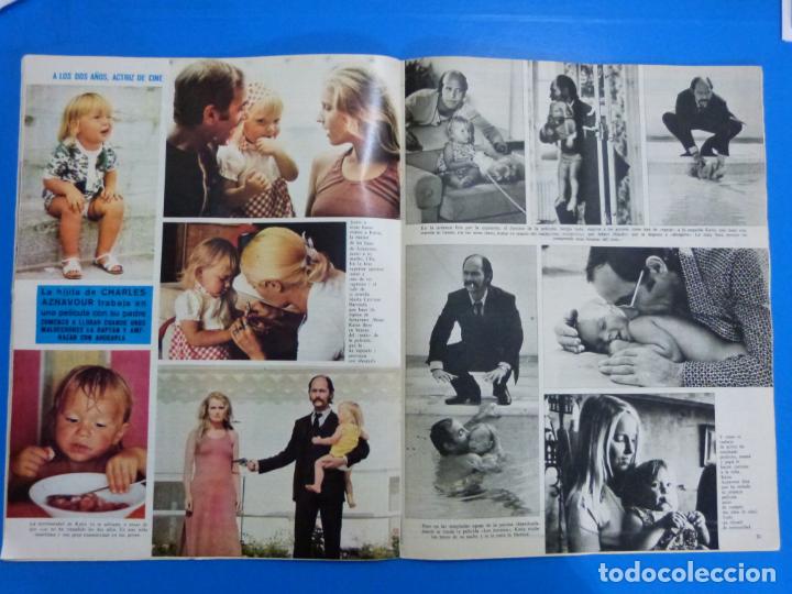 Coleccionismo de Revistas y Peri&oacute;dicos: RECORTE CLIPPING DE CHARLES AZNAVOUR Y SU HIJA REVISTA SEMANA N&ordm; 1665 PAG. 30 Y 31 L9