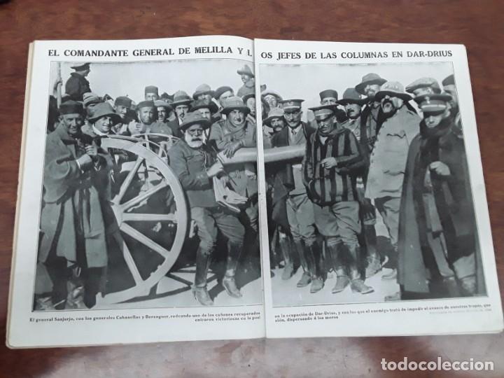Collection Magazines and Newspapers: COMANDANTE GENERAL MELILLA JEFES COLUMNAS EN DAR-DRIUS ESCUADRON PAVIA RAS-BUXADA VIGO A&Ntilde;O 1922