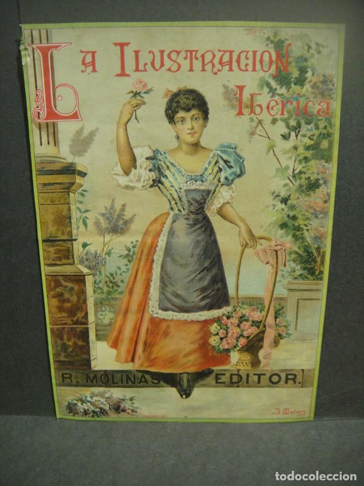 Sammeln von Zeitschriften und Zeitungen: ilustracion de j. molinas - portada de la revista la ilustracion iberica