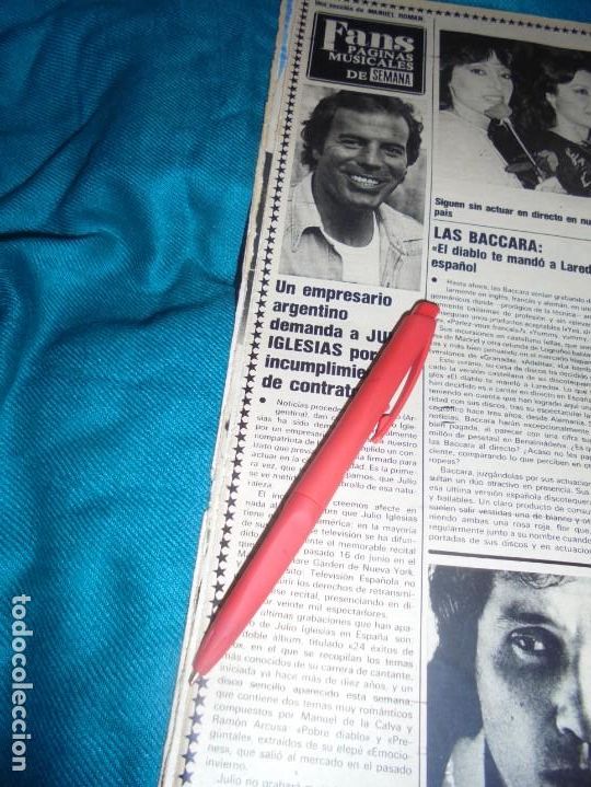 Coleccionismo de Revistas y Peri&oacute;dicos: RECORTE : JULIO IGLESIAS , DEMANDADO. SEMANA, AGOSTO 1979 (#)