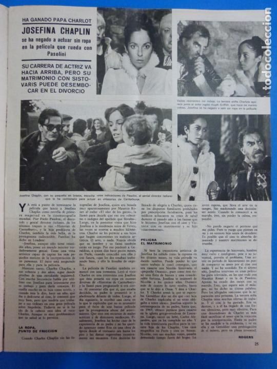 Coleccionismo de Revistas y Peri&oacute;dicos: RECORTE CLIPPING DE JOSEFINA CHAPLIN REVISTA SEMANA N&ordm; 1669 PAG. 25 L8